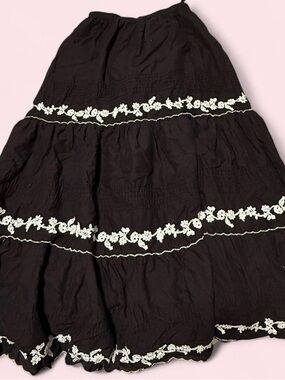 Long Floral Maxi Skirt- Size Medium